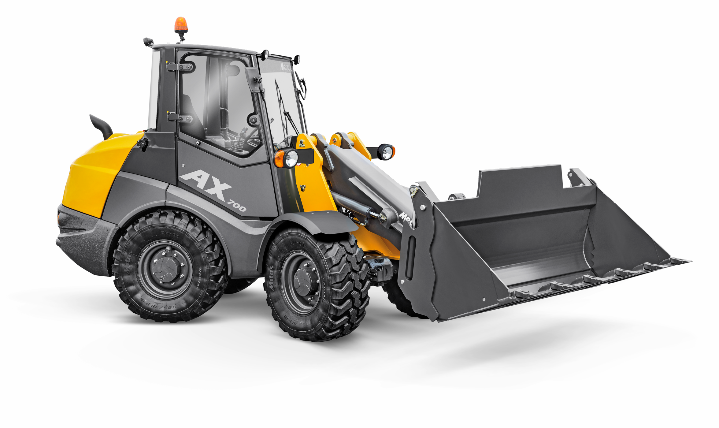 Radlader - Knickgelenkt - Schaufelinhalt bis 0,8 m³