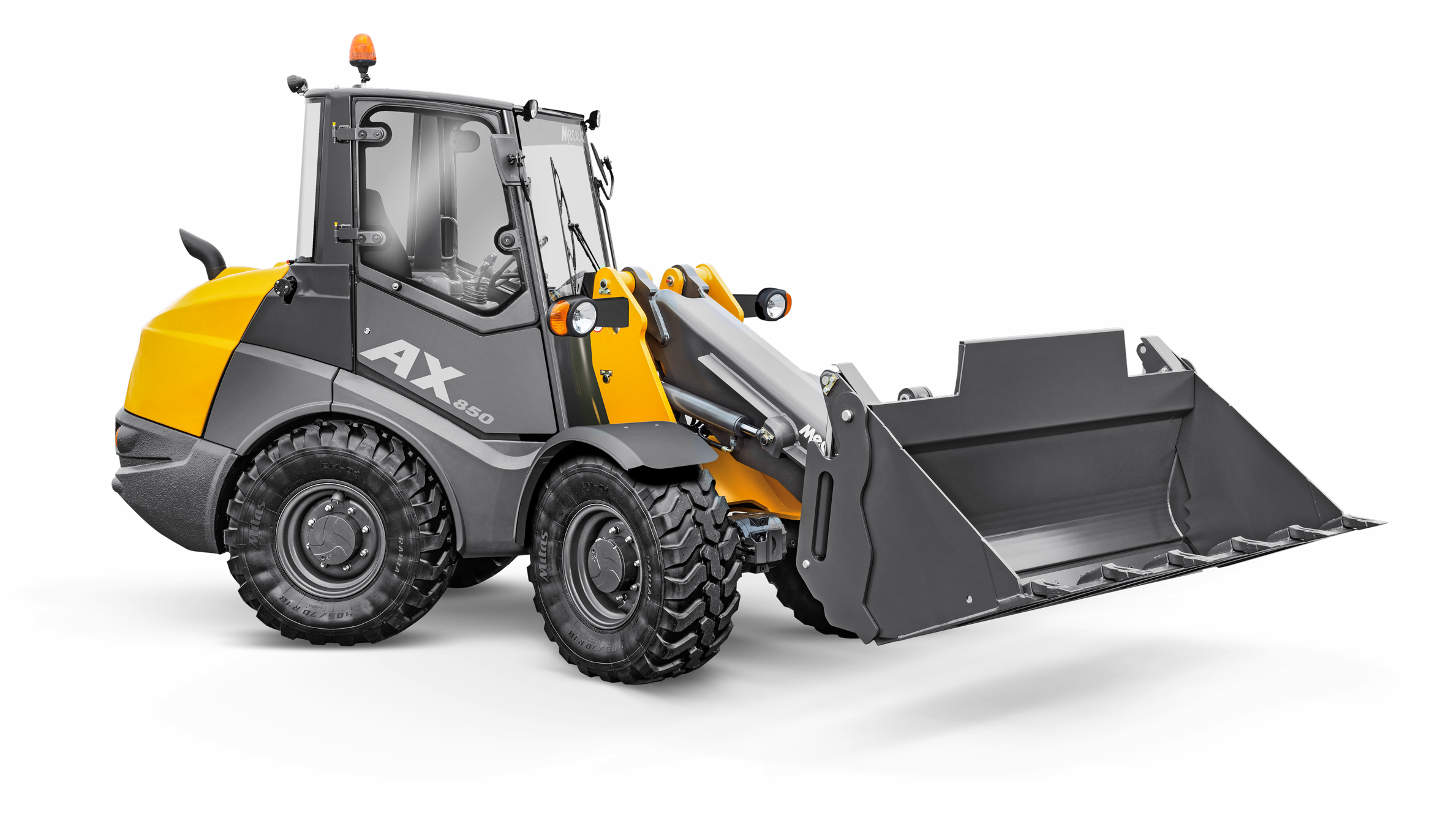 Radlader - Knickgelenkt - Schaufelinhalt bis 0,9 m³